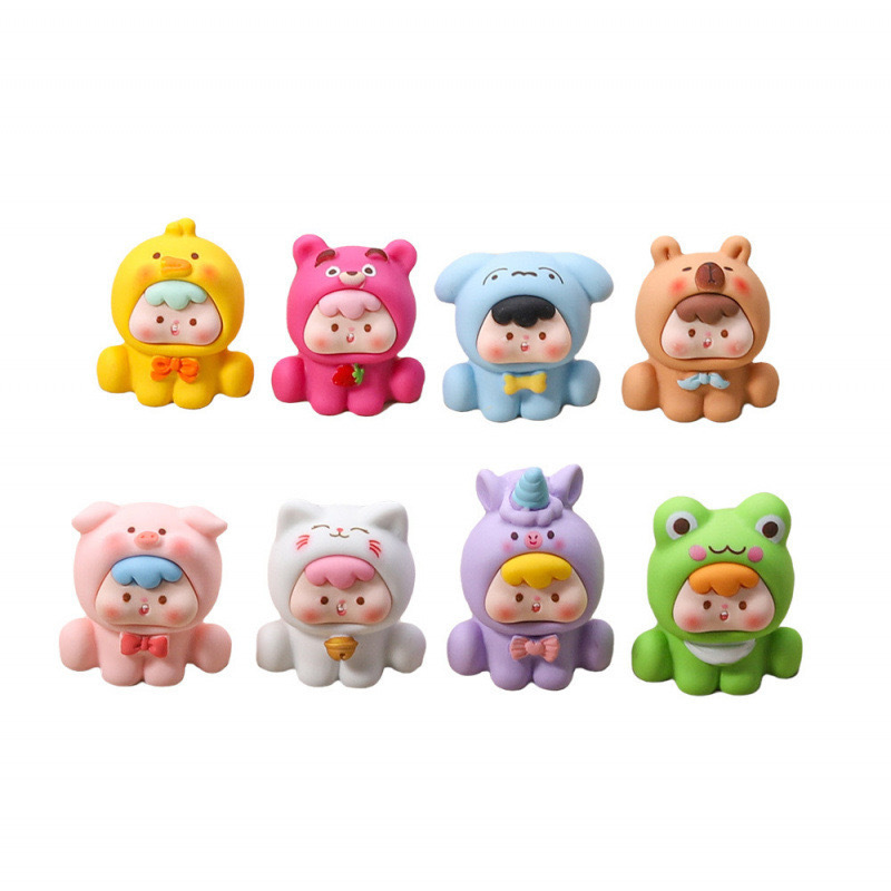 感触ペイント動物子供かわいい diy ジュエリーアクセサリー樹脂ブラインドバッグキーホルダーペンダントデスクトップ車の装飾品|undefined