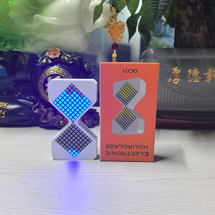 Reloj de arena electrónico LOGO transfronterizo Reloj de reloj de arena con sensor de gravedad Regalo de escritorio para niños Temporizador de reloj de arena regulable