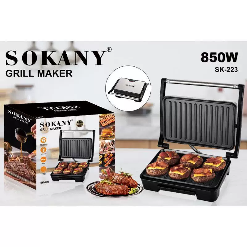 Германия Sokany 223 мясорубка панини для завтрака мясо жаркое кишка бургер хлеб хлеб сэндвич