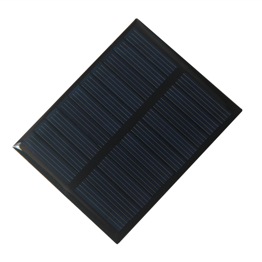 0.5W 5V太阳能电池板滴胶太阳能充电板充3.7V-5V电池玩具72X58MM