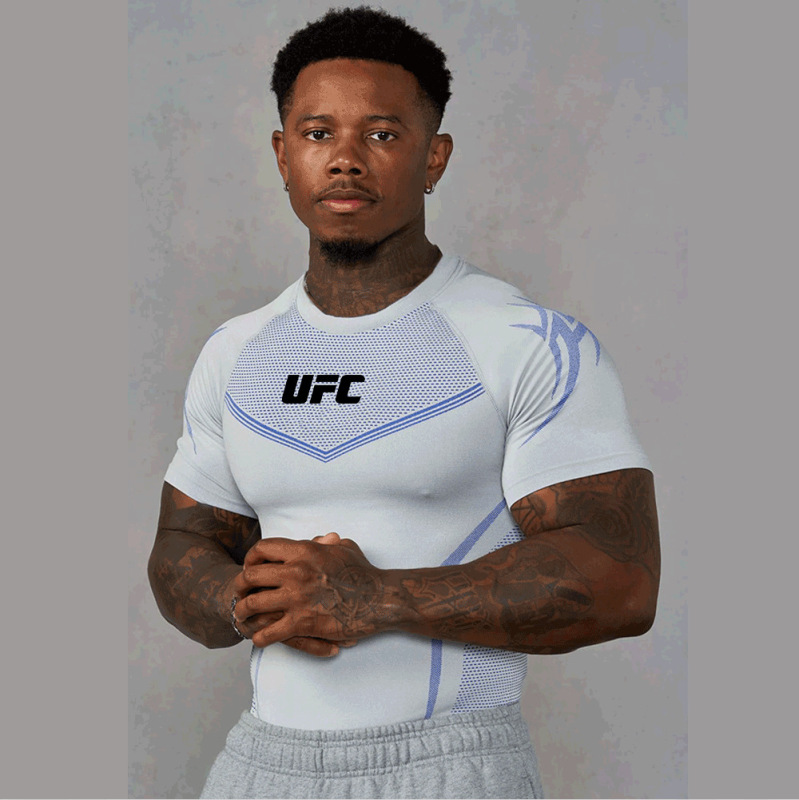 Ufc's New Quick-Drying Fitness Clothing Coach Sports T-Shirt Tights Men's High-Elastic Training Clothing Short-Sleeved Fitness Clothing
