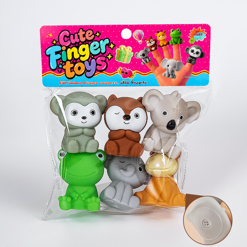 Juguetes de Baño Títeres de Dedo para Niños de Vinilo Interactivo image 18