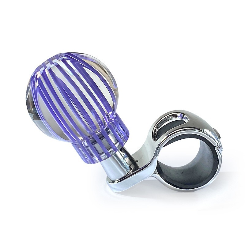 Cross-Border Hot-Selling Colorful Line Round Steering Wheel Power Ball Suitable for All Cars with Multiple Colors Available