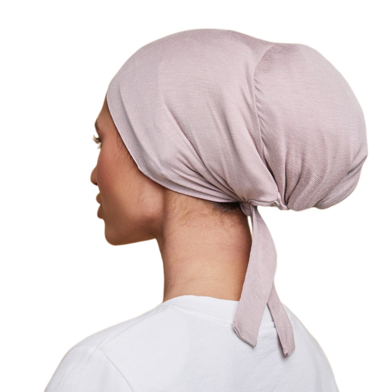 Eșarfă interioară din modal cu căptușeală din satin, două fețe_voghion.com