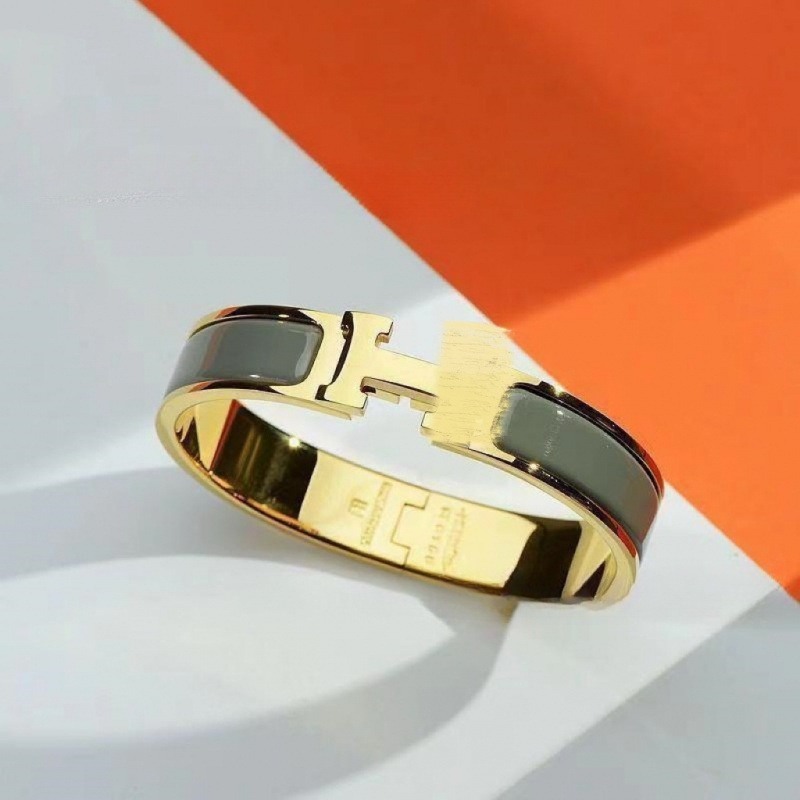 Gold Gray H Bracelet