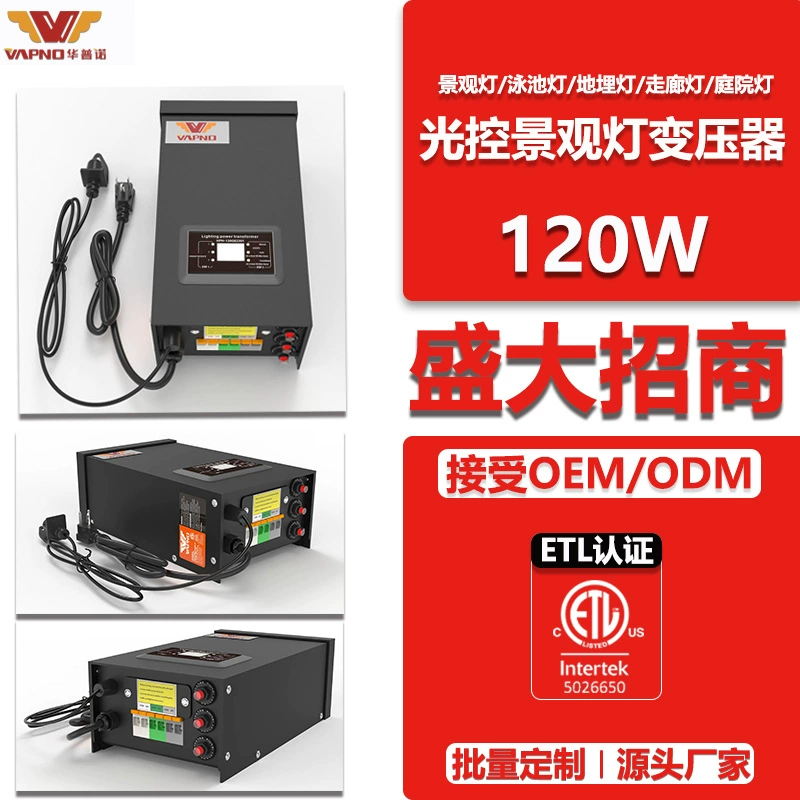 Производитель ландшафтного освещения, трансформаторов, садовых светильников, подземных светильников, светильников для бассейнов, светильников для коридоров, 120 Вт, с датчиком освещенности, водонепроницаемых и пыленепроницаемых