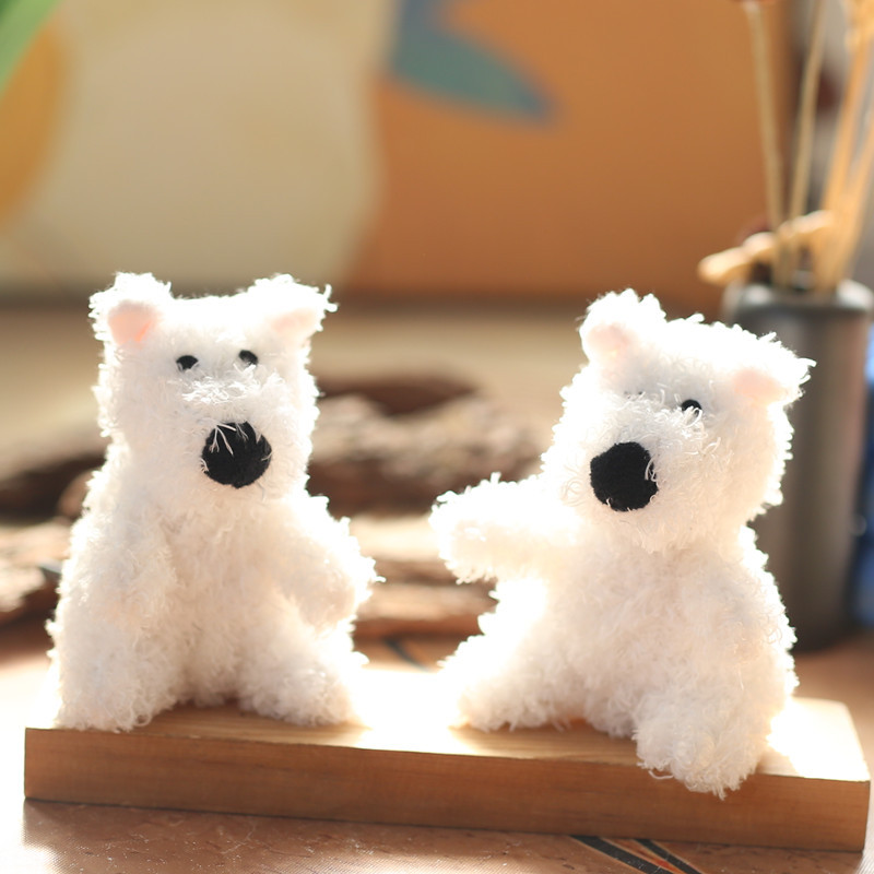 Llavero de peluche perrito, lindo, viral en Douyin, colgante para bolso, regalo