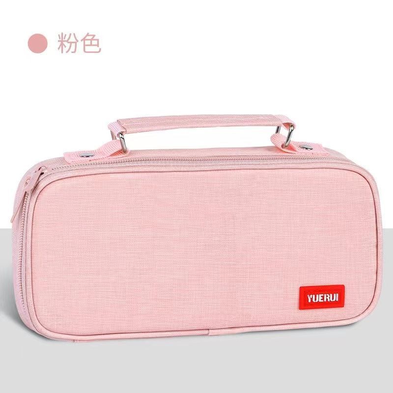 Bolsas de lápiz de color sólido, bolsas de lápiz de escuela primaria de gran capacidad para niños y niñas, bolsas de lápiz de escuela primaria simples, caja de papelería resistente a la suciedad y de alto valor facial