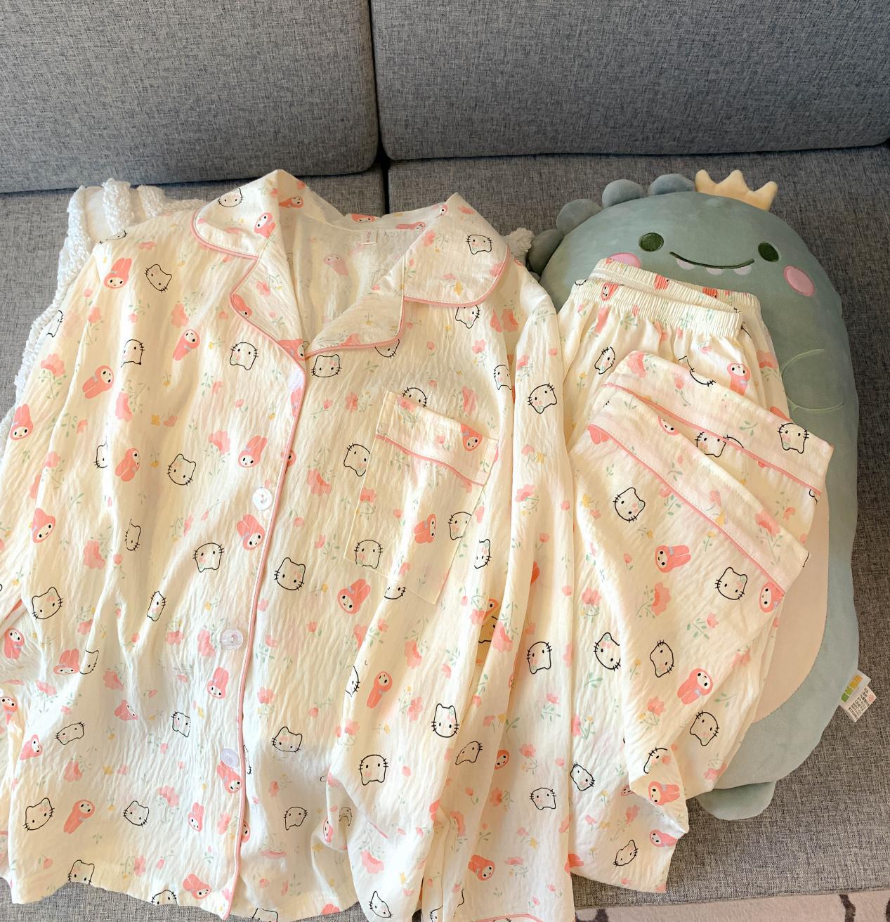 外国貿易クロスボーダー卸売クラウドコットン長袖ズボン 120 グラムパジャマ女性のための Xiaoxin 外で着用できるラペルカーディガンホーム服