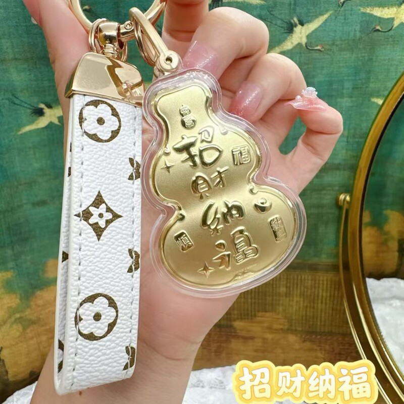 天官赐福足金999手机葫芦钥匙扣水贝同款黄金摆件小礼品厂家批发|undefined