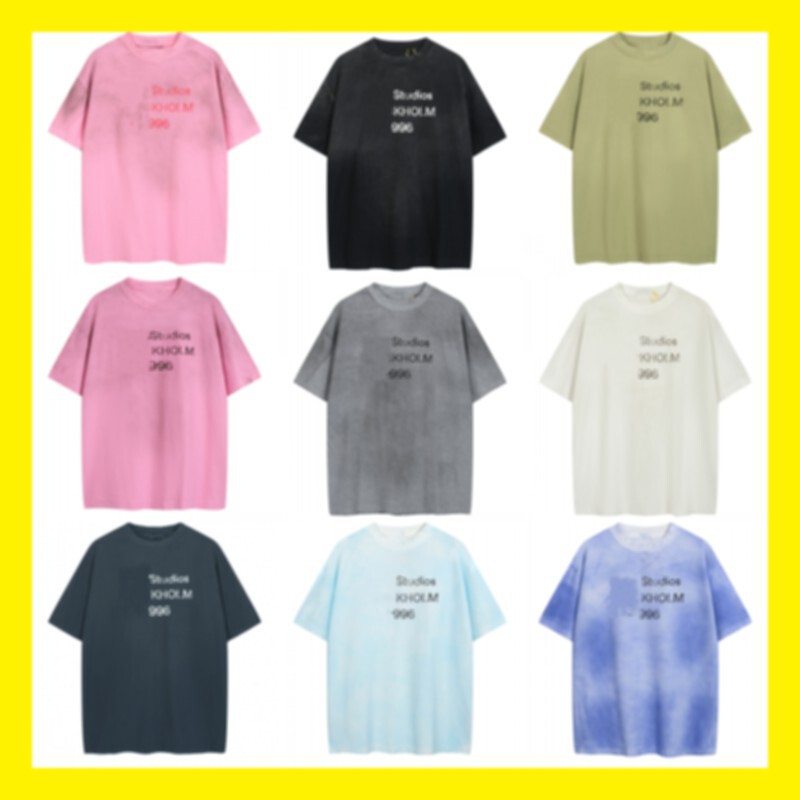 Cross-Border Ac 1996 Letter Print Washed Vintage Light Luxury Trendy Brand Loose-Fitting Unisex Short-Sleeve Couple T-Shirt Cross-Border Ac 1996 Letter Print Washed Vintage Light Luxury Trendy Brand Loose-Fitting Unisex Short-Sleeve Couple T-Shirt