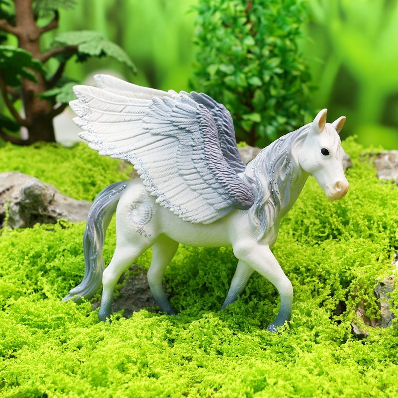 Cross-Border Realistic Pvc European Legend Unicorn Model Blue Unicorn Toy Static Mythical Creature Display Piece Cross-Border Realistic Pvc European Legend Unicorn Model Blue Unicorn Toy Static Mythical Creature Display Piece