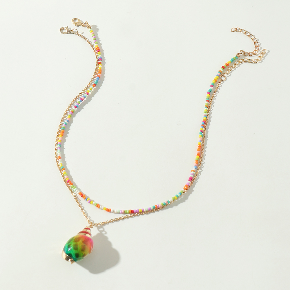 Mode Bonbons Couleur Perles Miyuki Collier Coquillage Conque En Gros Nihaojewelry display picture 10