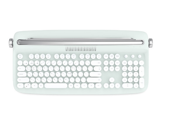 B503 bluetoothワイヤレスオフィスタイプライター手触りキーボードタブレットpc汎用ファッションレトロな丸いキーキャップ英語|undefined