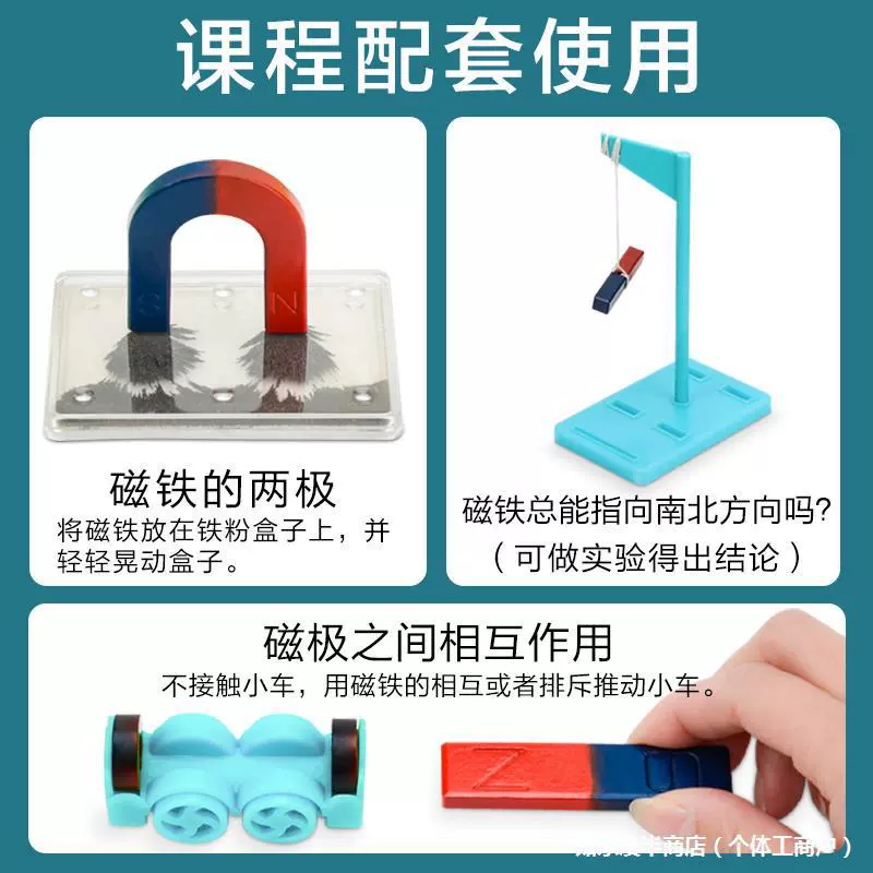 Magnetic set for elementary school students, children's teaching aids for teaching maths, training, science
