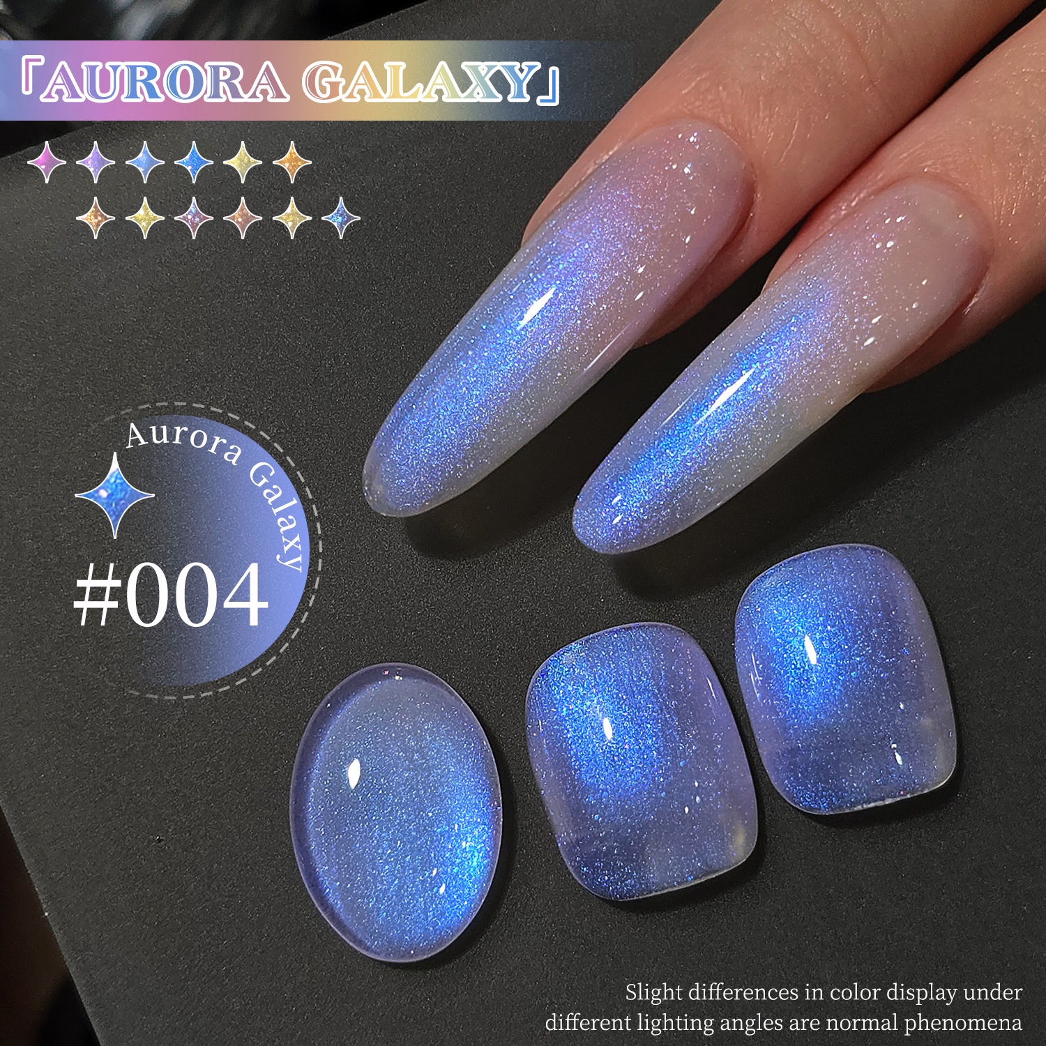 Esmalte de Uñas Gel Aurora Azul Hielo Secado para Salón de Uñas