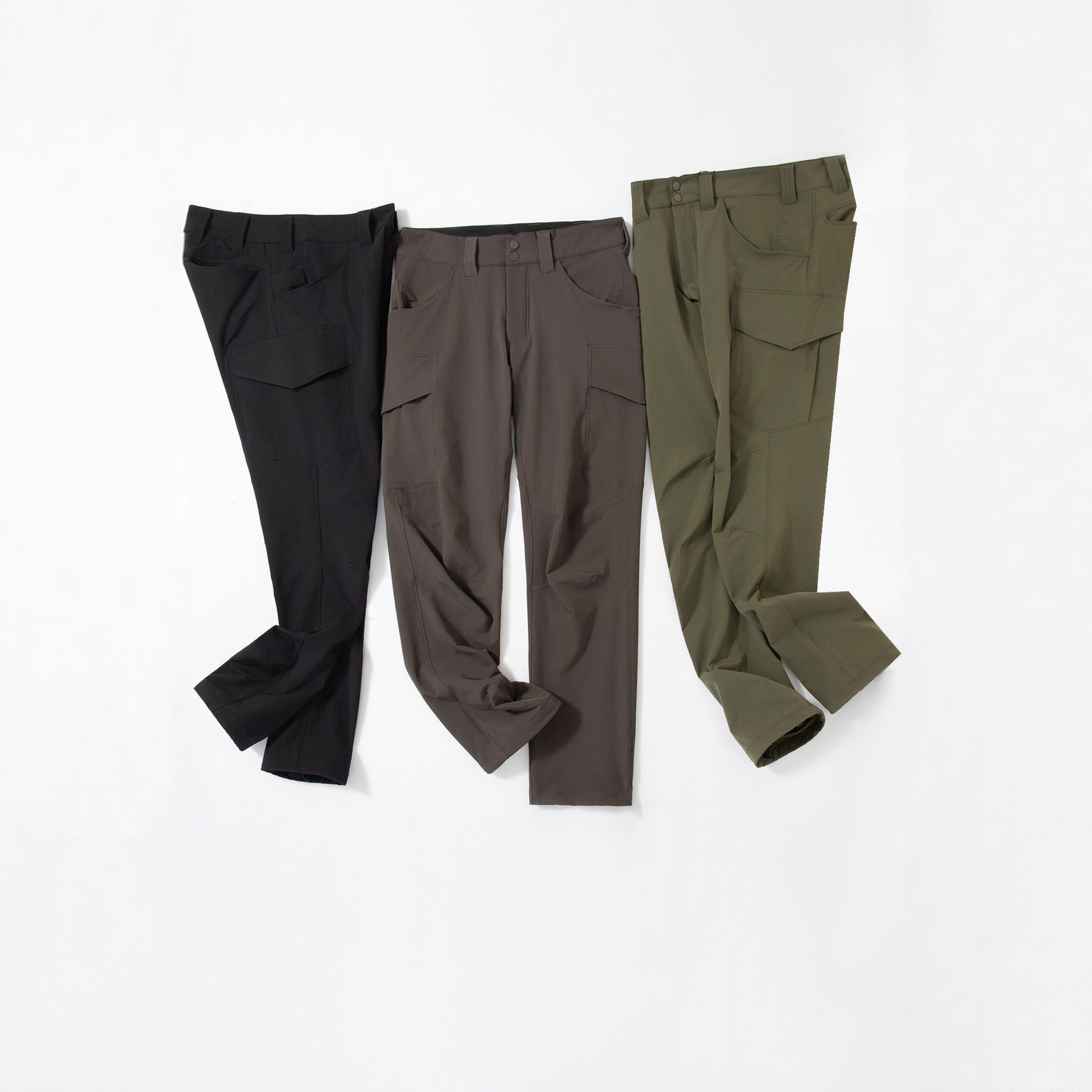 Softshell Pants for Men, Autumn and Winter, Thickened, Windproof, Waterproof, Hiking, Loose Fit, Straight Leg, High Elasticity, Casual Pants, Workwear Casual Pants