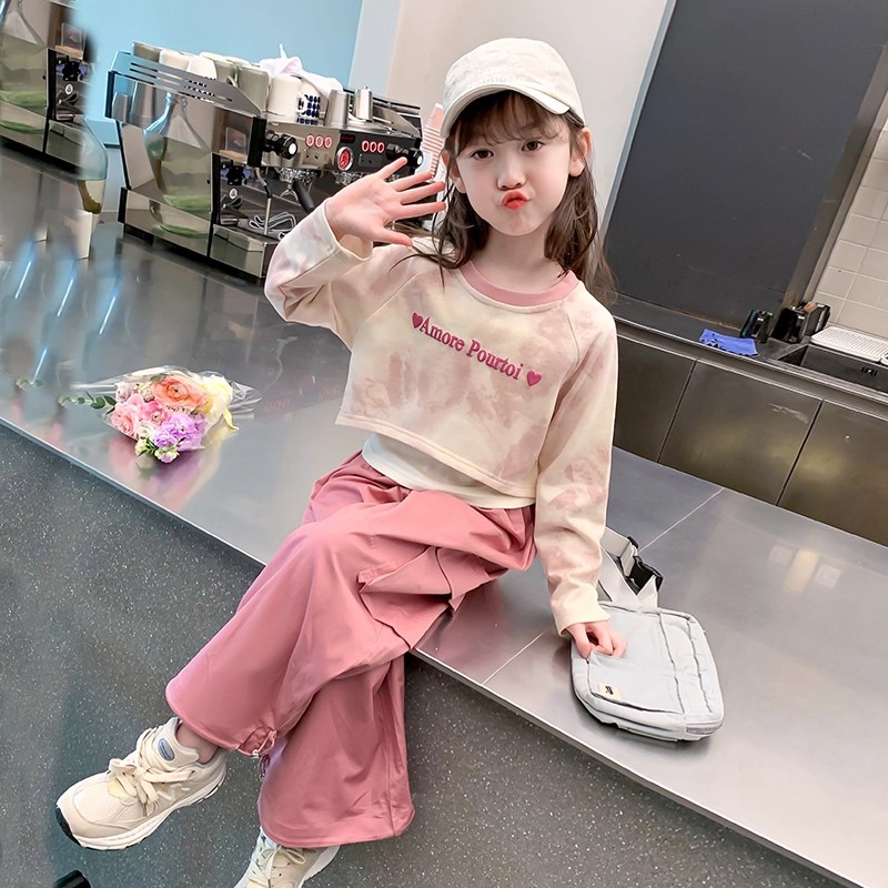 2025 New Style Stylish Autumn Set for Girls, Fashionable Casual Autumn Set for Big Girls, Spring and Autumn Sports Two-Piece Set