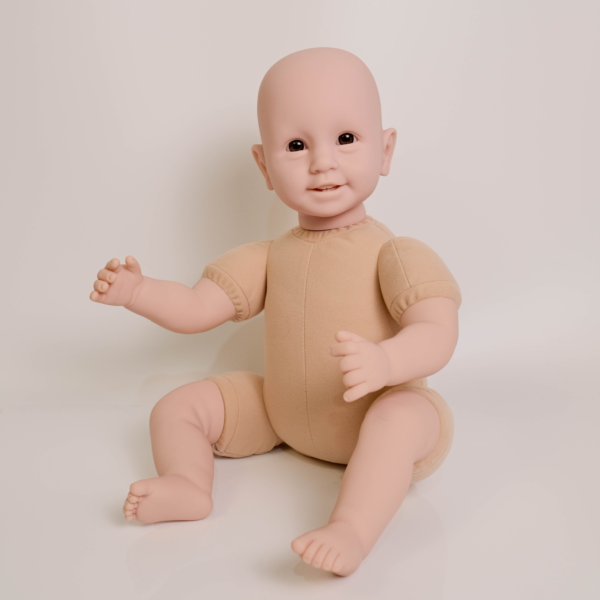 22 pulgadas nuevo seis dientes sin dibujo muñeca desnuda