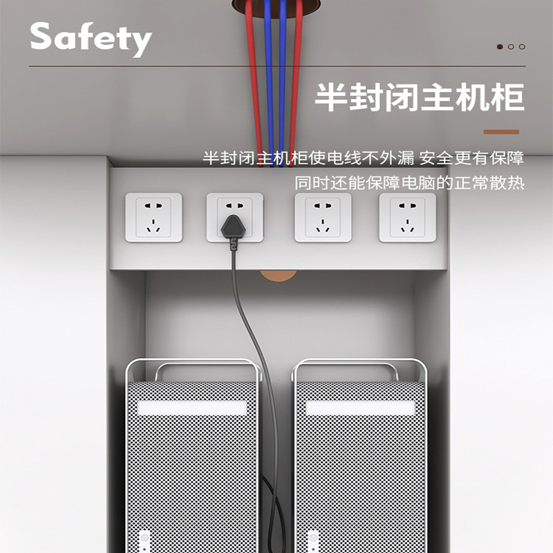 Office furniture open area employee station minimalist modern booth set 4/6 person station staff office desk chair set