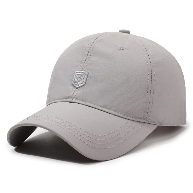 Quick Drying Baseball Cap For Men Women's Thin Casual Outdoor Fishing Sun Hat Curved Brim Round Top Duckbill Cap Sun Protection_voghion.com