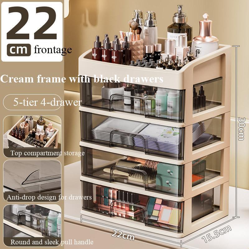 Five layers and four draws - coffee color