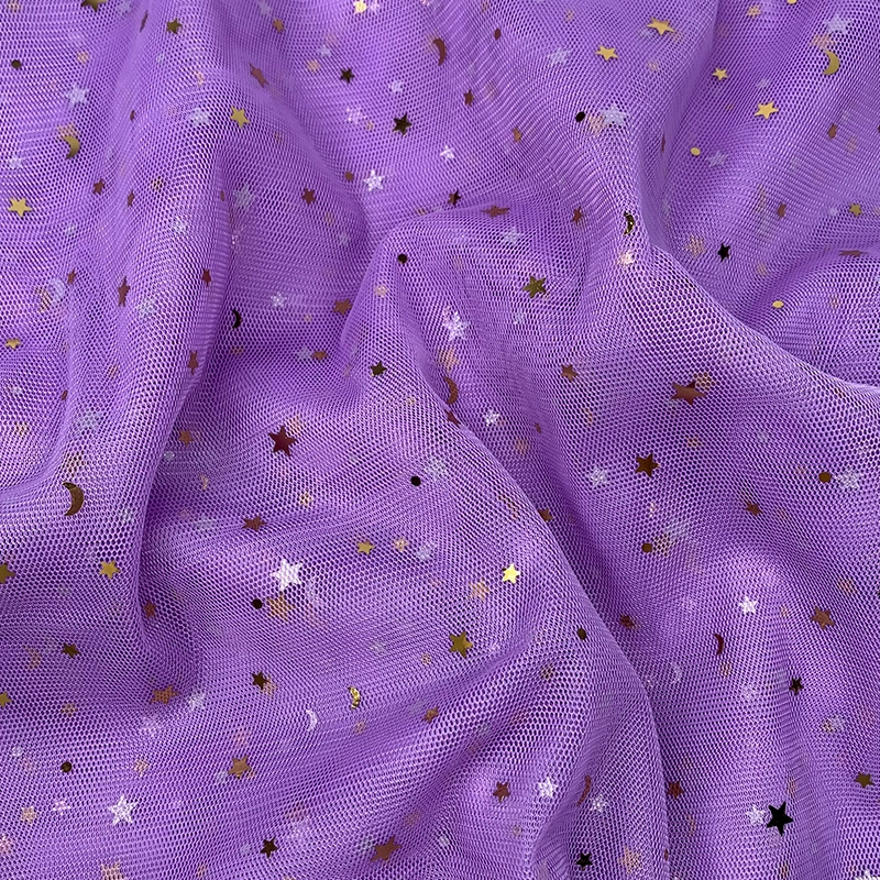 Nail sequins, fuchsia gauze cloth for manicure, internet celebrity