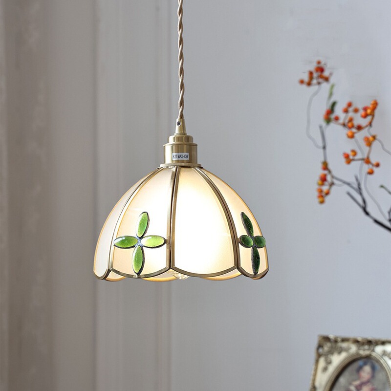 Japanese Retro Brass Glass Vintage Tiffany Homestay Bedside Cafe Bar Restaurant Bar Tea Room Chandelier