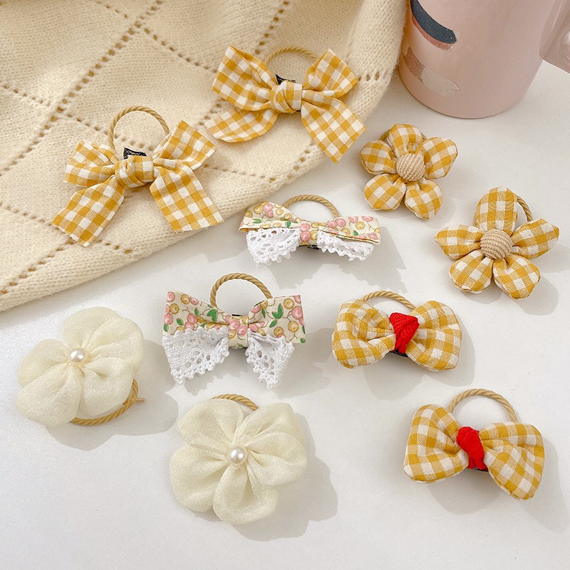 Ligas de cabello elásticas para niñas, colores de caramelo, suaves y resistentes, accesorios infantiles