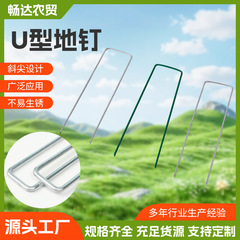 スポット卸売りu型地釘地布釘斜先地釘園芸地釘防草布亜鉛メッキ鋼u型地釘