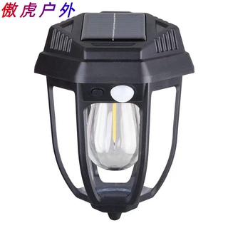 新款户外太阳能钨丝壁灯防雨感应路灯庭院灯小夜灯三挡调节氛围灯