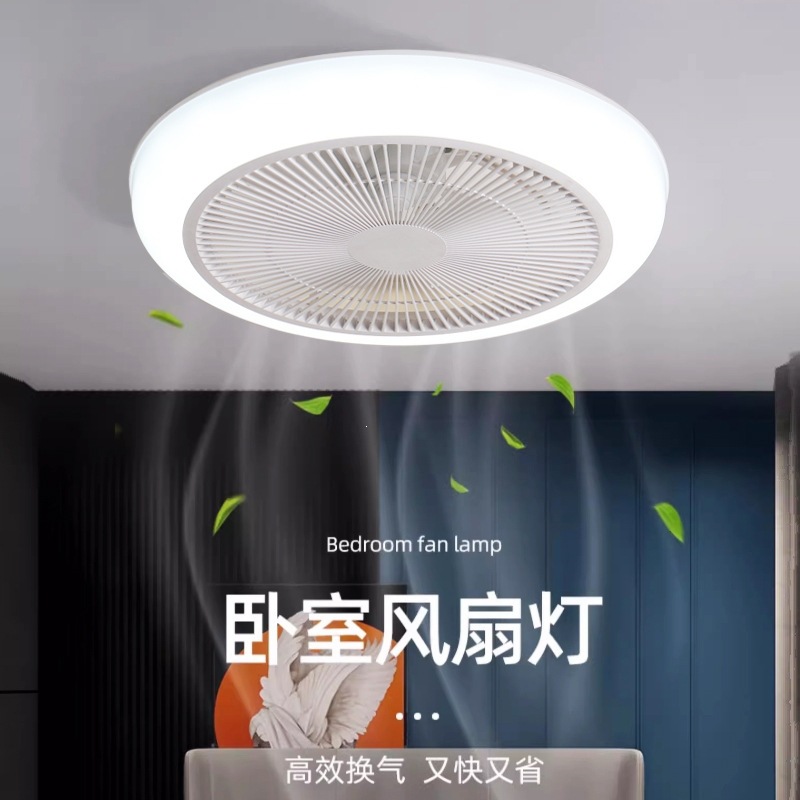 Ventilador de Techo con Luz 110V de Plástico PC con Control Remoto para Dormitorio