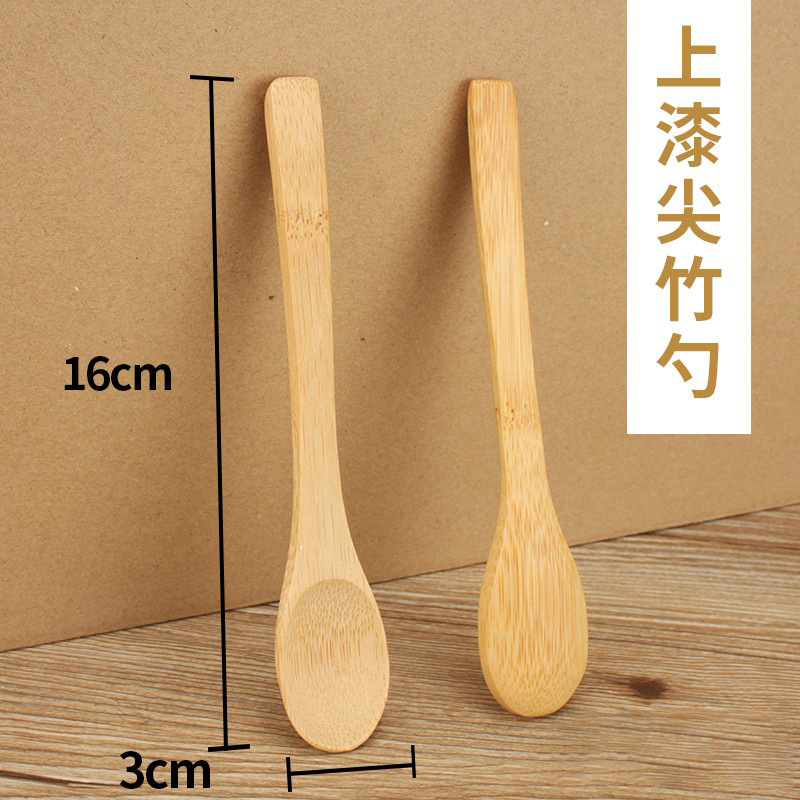 16x3cm 뾰족한 대나무 숟가락 페인트