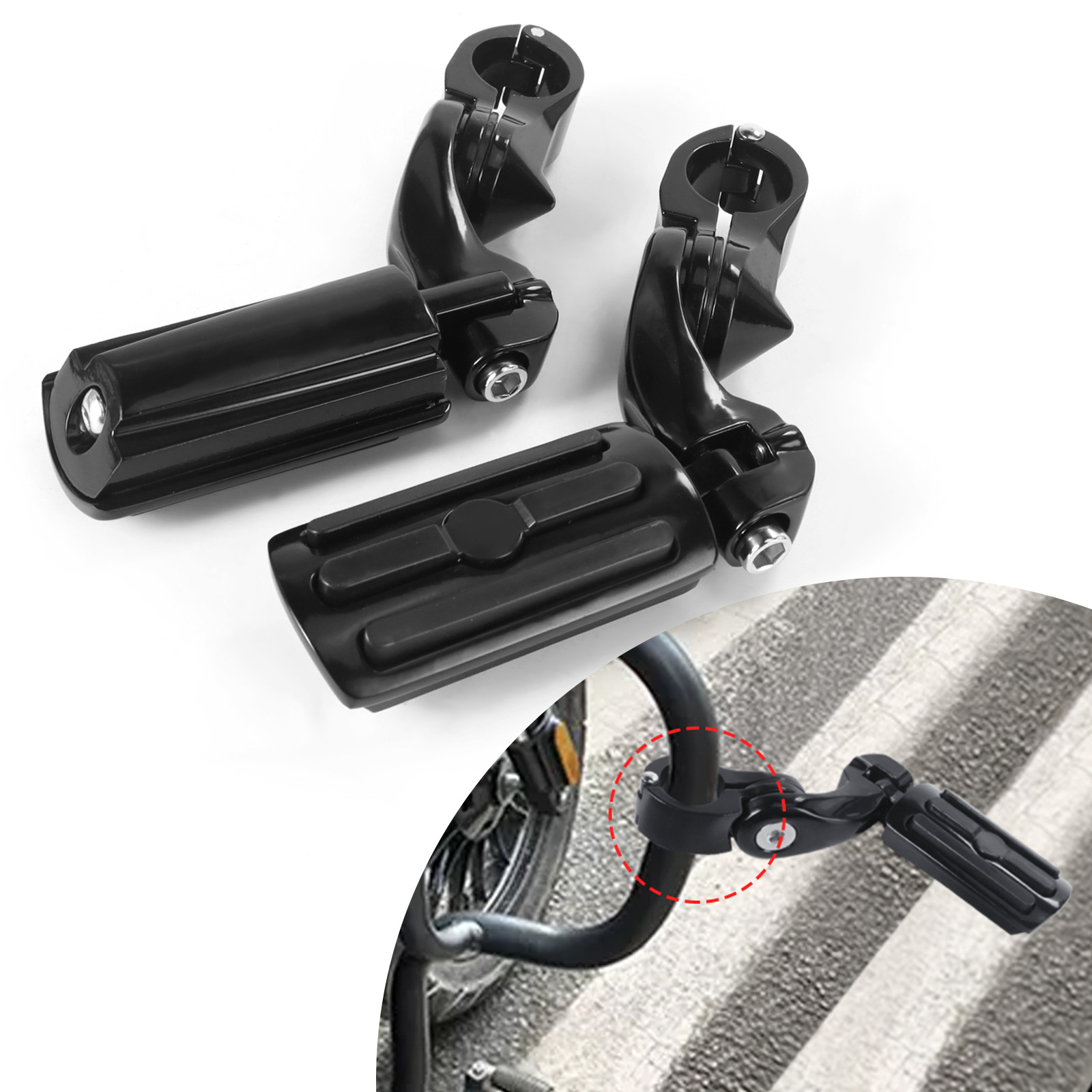 Motorcycle Accessories Suitable for Harley, Grand Glide, Road King Modified Bumper Footrest Bracket