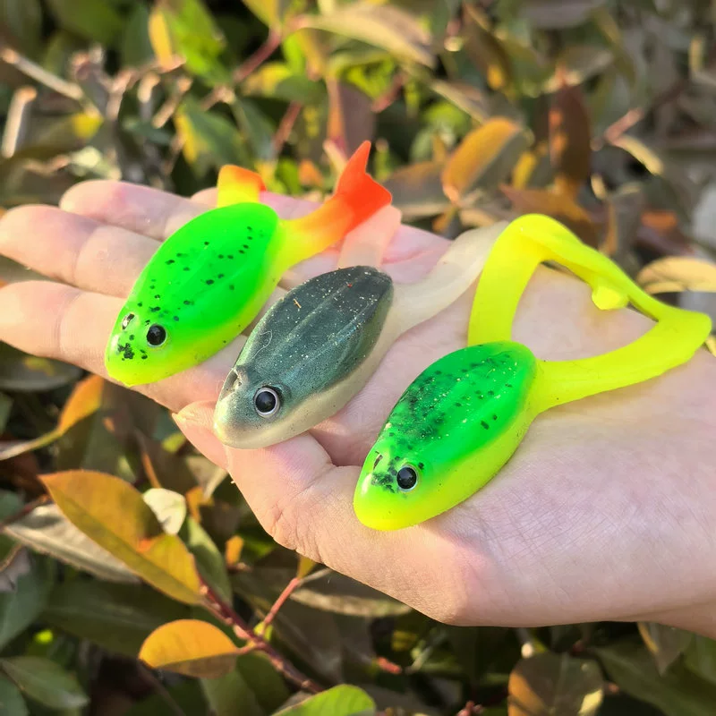 Имитация лягушки, подвесная мягкая приманка, черная мягкая приманка, бионическая искусственная приманка, приманка для рыбы, черная приманка для рыбы, рыболовные снасти