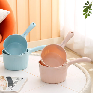 Water Ladle Spoon Kitchen Scoop Household Thickened Long Handle Plastic Water Scoop Large Deepened Water Scoop Floating Independent Stand