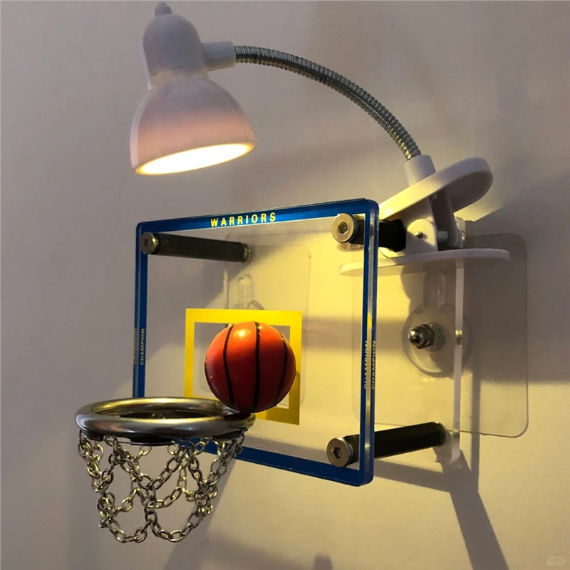 Basketball Stand Mini Shooting Box Night Light Nba Team Creative Desktop Ornaments as Gifts for Boys and Girls Who Like Basketball