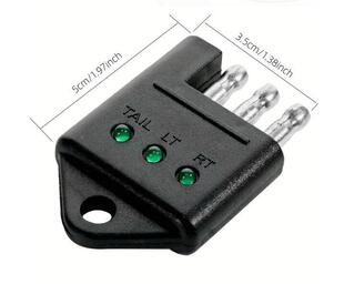 Cross-border New Explosions American Trailer Connector RV Yacht Trailer Power Plug Tester Connector