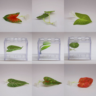 Betta Resting Lazy Leaf Aquatic Plant Decoration Leaf Sleeping Bed Small Fish Tank Landscaping Shelter House Spawning