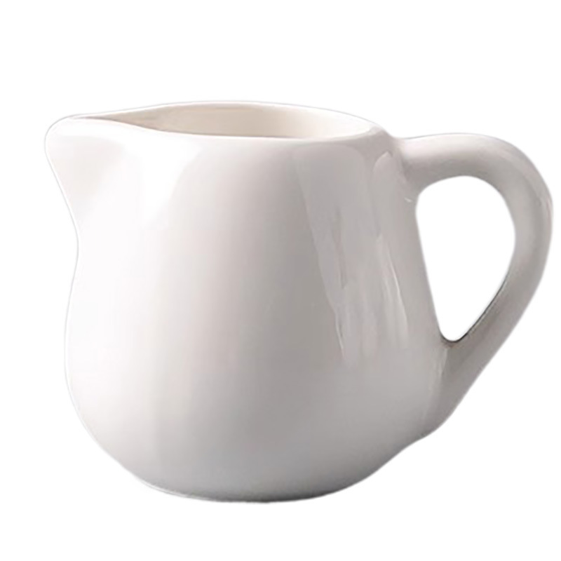 小さいミルクの杯の陶磁器のミニのミルクの缶の蜂蜜のミルクの杯のコーヒーのミルクの瓶のミルクのスプーンのヨーロッパ式のステーキのジュースの砂糖の缶|undefined
