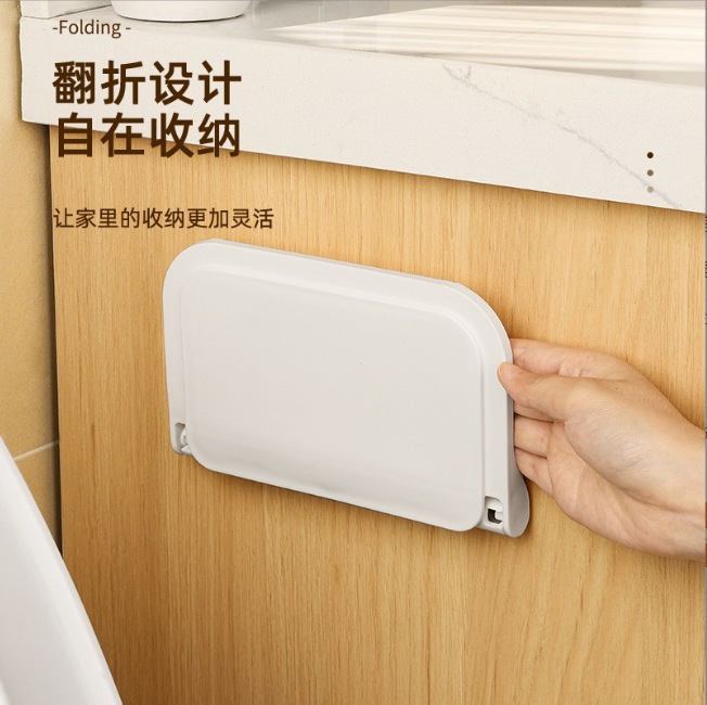 国境を越えて折り畳み可能な収納棚壁掛け携帯電話収納服トイレ置物壁掛け穴なし収納棚|undefined