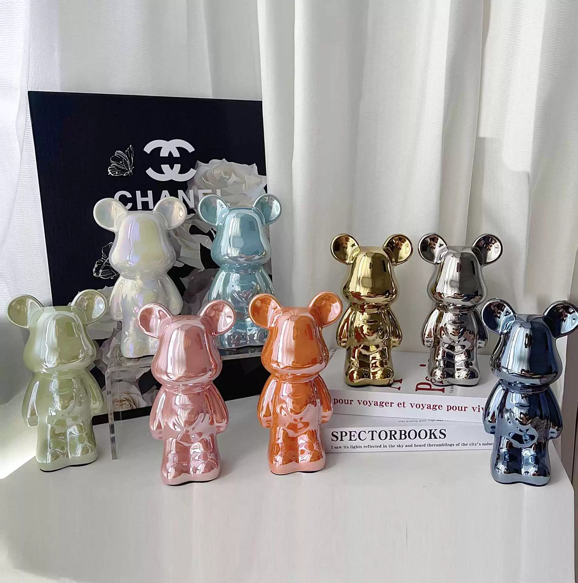Керамическая фигурка Care Bear, светлая люксовая декорация, глянец, разные размеры и цвета