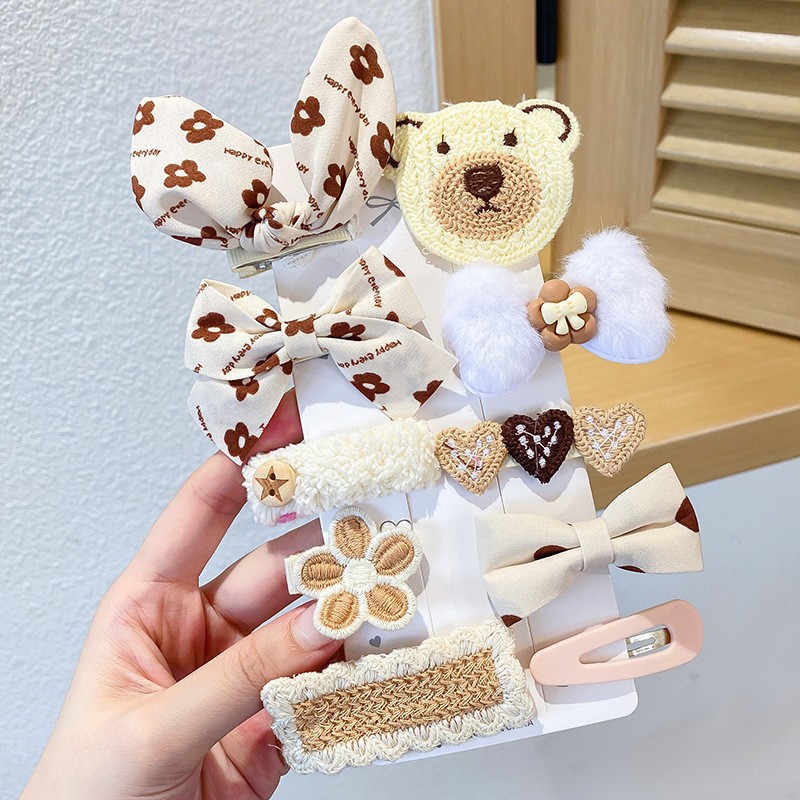 Hermosas pinzas de cabello para niños, anillos de cabello de moda, personalidad dulce, flores, adornos de cabello para animales pequeños, toques de estilo elegante de dama