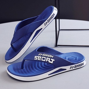 Dropshipping Free Shipping Flip-Flops Men's Summer Outer Wear Non-Slip Trendy Men's Thick-Soled Outdoor Beach Shoes Wholesale
