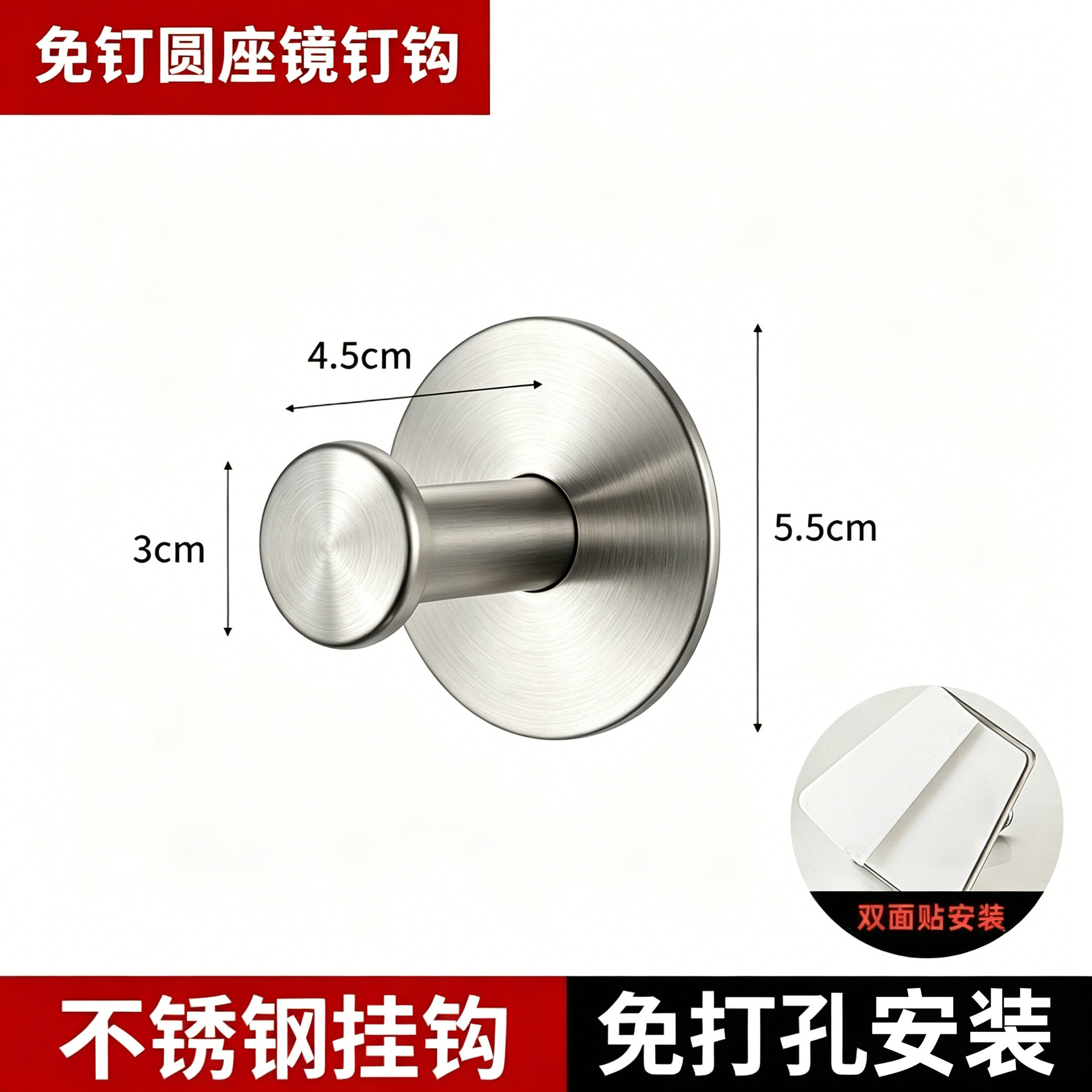 Amazon sostenedor del tejido de acero inoxidable baño toallero baño Punch libre montado en la pared sostenedor del tejido baño colgante