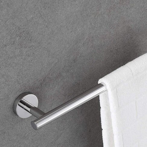 Bathroom Toilet Single Pole Towel Bar 304 Stainless Steel 23/25/30/45/60/75cm Mirror Light