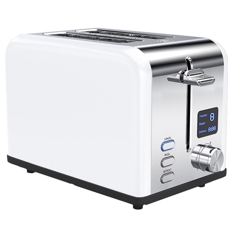 [European and American Supermarkets] Best-Selling Toaster with Led Digital Display, Two-Piece Fully Automatic Customizable Toaster
