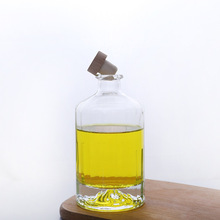 现货玻璃瓶青梅酒瓶密封500ml空瓶带盖加厚白酒果酒伏特加洋酒