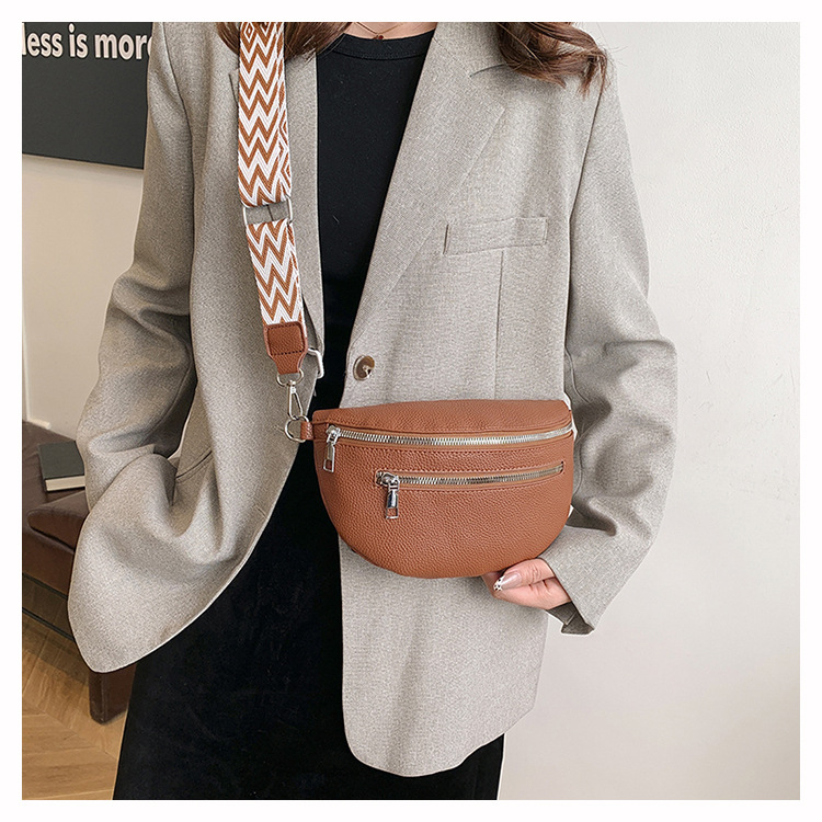 Women's Streetwear Solid Color Pu Leather Waist Bags display picture 8