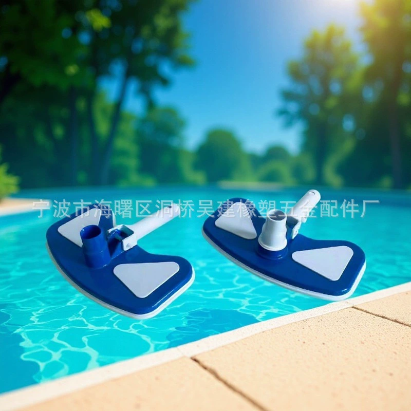 Прямые поставки из фабрики: изогнутые сине-белые насадки для быстрой очистки дна бассейна, долговечное обслуживание бассейнов.